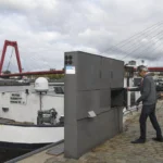 Walstroom op het Noordereiland in Rotterdam. Foto Havenbedrijf Rotterdam / Ries van Wendel de Joode
