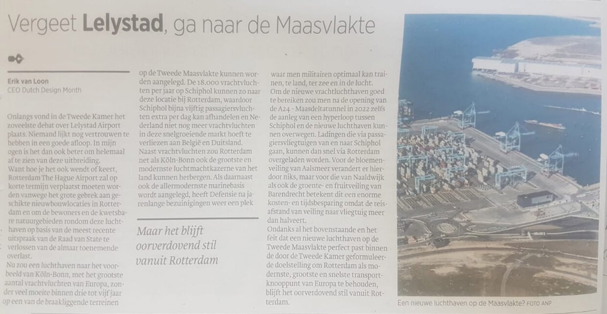 Opinie Vrachtluchthaven Rotterdam
