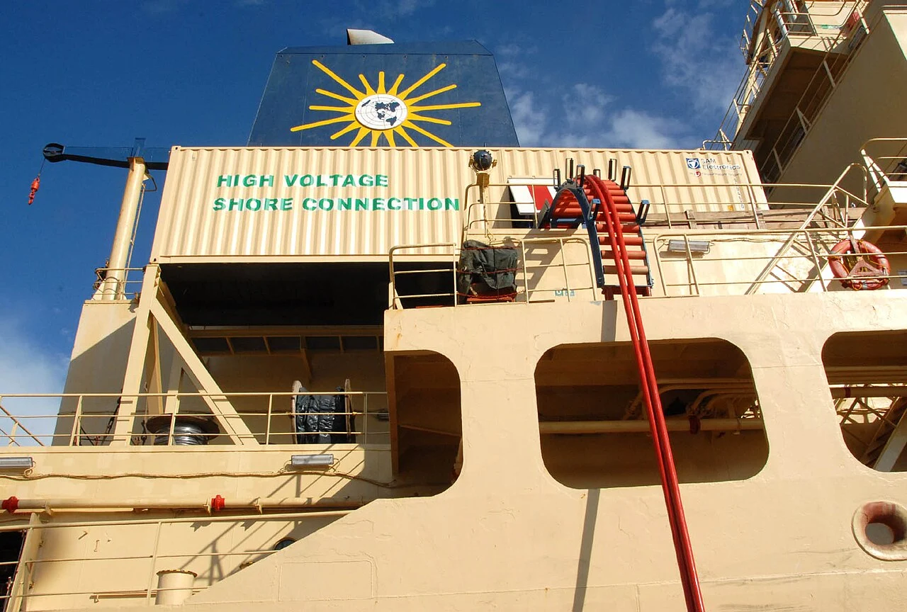 Shore Power installatie in de haven van San Diego