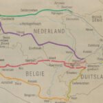 Toekomstige trace Haven goederenlijn Rotterdam Antwerpen