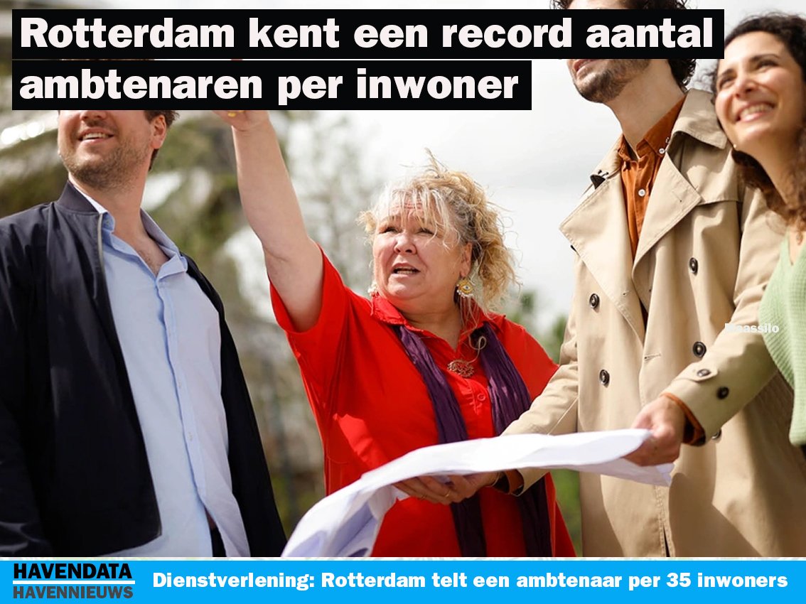 Rotterdam kent een record aantal ambtenaren