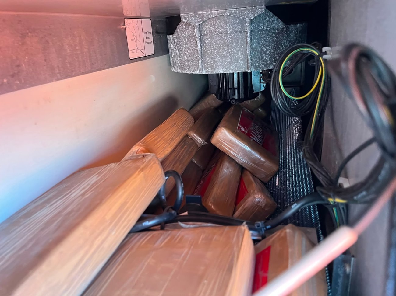 foto drugs antwerpen op container schip Panama